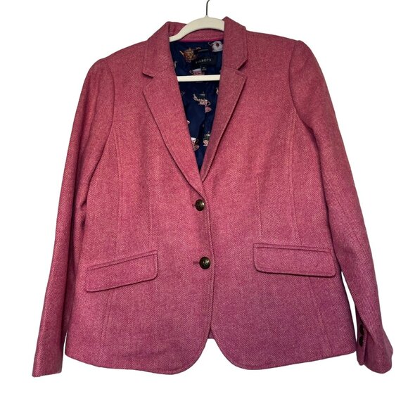 Talbots Jackets & Blazers - Talbots Aberdeen Pink Wool Blend Blazer Jacket Size 10